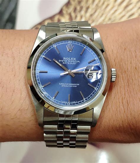 quadrante blu per rolex datejust 36mm